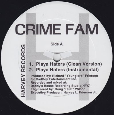 Crime Fam – Playa Haters / Scotch On The Rocks (VLS) (1996) (FLAC + 320 kbps)