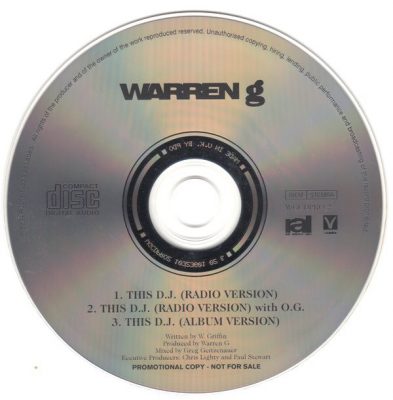 Warren G ‎- This DJ (Promo CDS) (1994) (FLAC + 320 kbps)