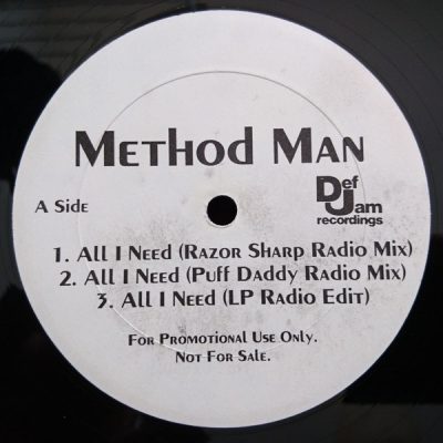Method Man – All I Need (Promo VLS) (1995) (FLAC + 320 kbps)
