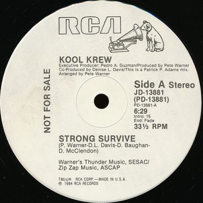 Kool Krew – Strong Survive (VLS) (1984) (FLAC + 320 kbps)