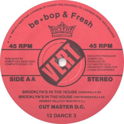 Cutmaster D.C. – Brooklyn’s In The House (VLS) (1986) (FLAC + 320 kbps)