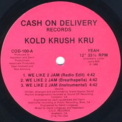 Kold Krush Kru – We Like 2 Jam (VLS) (1988) (FLAC + 320 kbps)