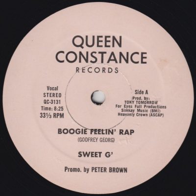 Sweet G – Boogie Feelin’ Rap (VLS) (1980) (FLAC + 320 kbps)