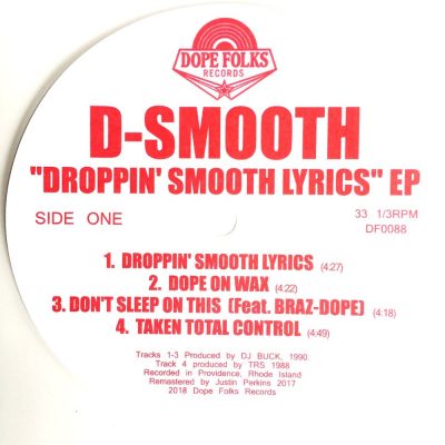 D-Smooth – Droppin’ Smooth Lyrics EP (Vinyl) (2018) (FLAC + 320 kbps)