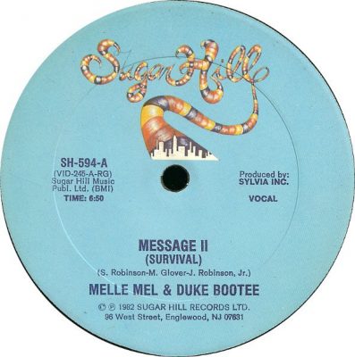 Melle Mel & Duke Bootee – Message II (Survival) (VLS) (1982) (FLAC + 320 kbps)