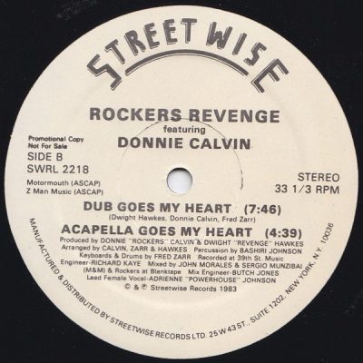 Rockers Revenge Featuring Donnie Calvin – There Goes My Heart (VLS) (1983) (FLAC + 320 kbps)