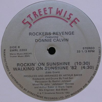 Rockers Revenge Featuring Donnie Calvin – Walking On Sunshine ‘82 (VLS) (1982) (FLAC + 320 kbps)