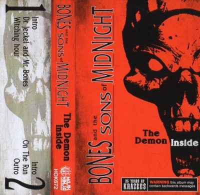 Bones And The Sons Of Midnight – The Demon Inside EP (25 Years Of Krazees Reissue) (Cassette) (1993-2018) (FLAC + 320 kbps)