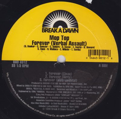 Mop Top – Forever (Verbal Assault) / I’m Alright (VLS) (1996) (FLAC + 320 kbps)