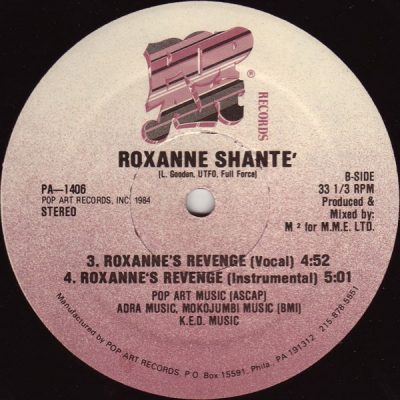Roxanne Shanté – Roxanne’s Revenge (VLS) (1984) (FLAC + 320 kbps)