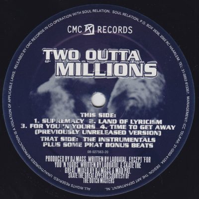 Two Outta Millions – For You ‘N Yours EP (Vinyl) (1995) (FLAC + 320 kbps)
