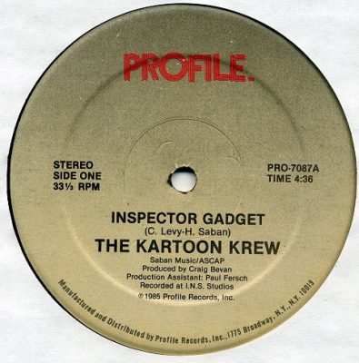 The Kartoon Krew – Inspector Gadget (VLS) (1985) (FLAC + 320 kbps)