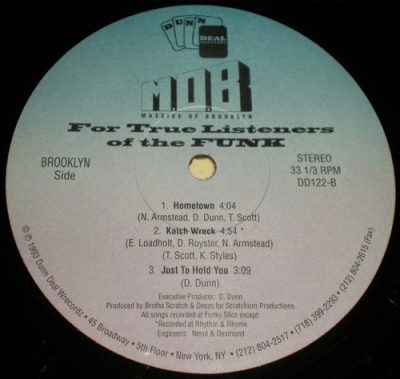 M.O.B. (Massive Of Brooklyn) – For True Listeners Of The Funk EP (Vinyl) (1993) (320 kbps)