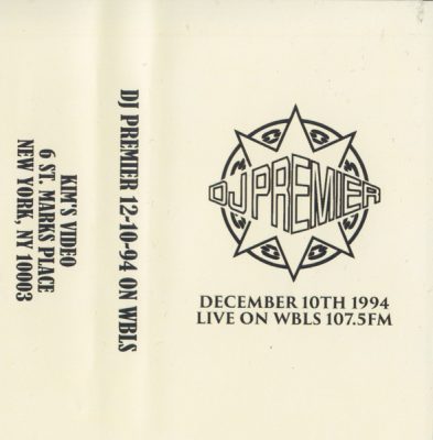DJ Premier – December 10th 1994 Live On WBLS 107.5 FM (Cassette) (1994) (FLAC + 320 kbps)