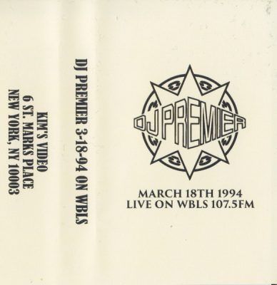 DJ Premier – March 18th 1994 Live On WBLS 107.5 FM (Cassette) (1994) (FLAC + 320 kbps)