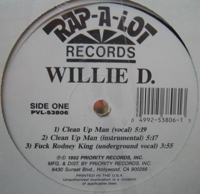 Willie D – Clean Up Man (VLS) (1992) (FLAC + 320 kbps)