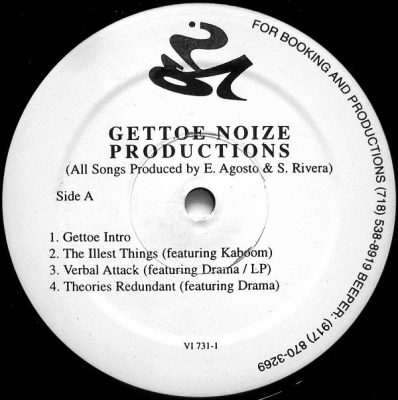 Gettoe Noize Productions ‎- Gettoe Noize Productions EP (Vinyl) (1998) (VBR V0)