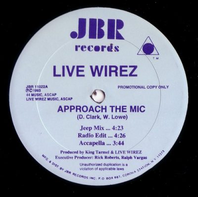 Live Wirez – Approach The Mic / Straight From The Dome (Promo VLS) (1993) (VBR V0)