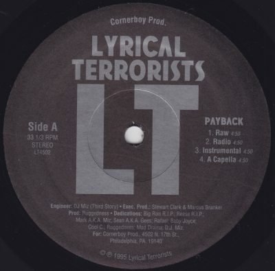 Lyrical Terrorists – Payback / Don’t Worry (VLS) (1995) (FLAC + 320 kbps)
