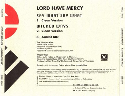 Lord Have Mercy – Say What Say What (Promo CDS) (1998) (FLAC + 320 kbps)