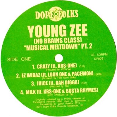 Young Zee – Musical Meltdown Pt. 2 EP (Vinyl) (2014) (VBR V0)