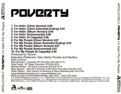Poverty – I’m Hatin / For My People (CDS) (2002) (FLAC + 320 kbps)