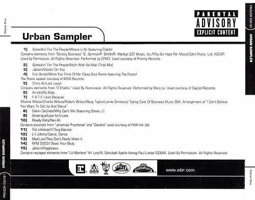 VA - Urban Sampler (CD) (2000) (FLAC + 320 kbps)