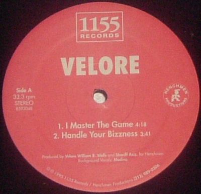 Velore – I Master The Game EP (Vinyl) (1995) (FLAC + 320 kbps)