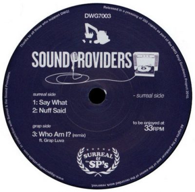 Sound Providers – Say What / Nuff Said / Who Am I (Remix) (VLS) (2010) (FLAC + 320 kbps)