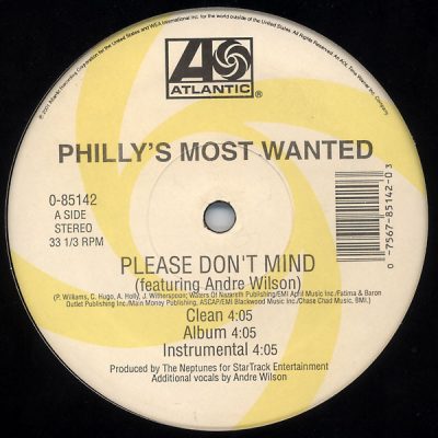 Philly’s Most Wanted – Please Don’t Mind / Cross The Border (Remix) (Promo VLS) (2001) (FLAC + 320 kbps)