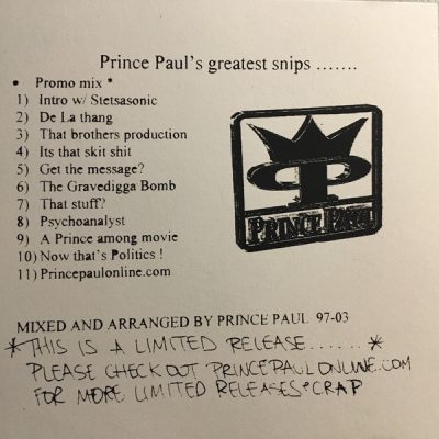 Prince Paul – Paul’s Greatest Snips 2003 (CD) (FLAC + 320 kbps)
