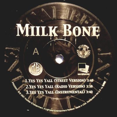 Miilkbone – Yes Yes Yall / Dear Slim (VLS) (2001) (FLAC + 320 kbps)