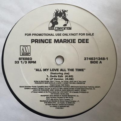 Prince Markie Dee – All My Love All The Time (Promo VLS) (1995) (FLAC + 320 kbps)