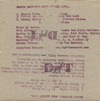 Andrew Broder – More Modern Hits EP (CD) (2003) (FLAC + 320 kbps)