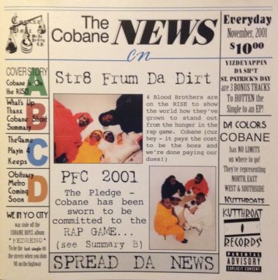 Cobane Boyz – We In Yo City EP (CD) (2001) (FLAC + 320 kbps)