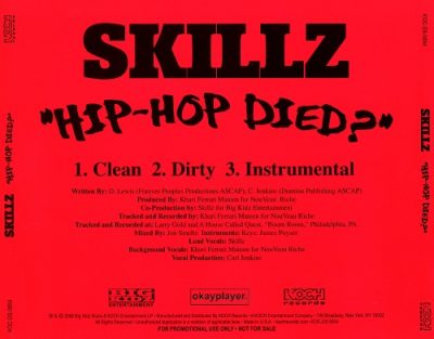 Skillz – Hip-Hop Died? (Promo CDS) (2006) (FLAC + 320 kbps)