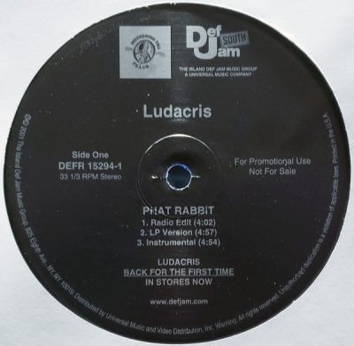 Ludacris – Phat Rabbit / U Got A Problem? (VLS) (2001) (FLAC + 320 kbps)