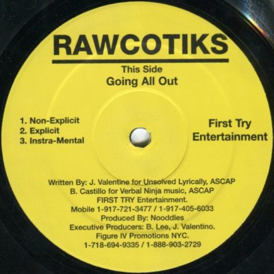 Rawcotiks – Going All Out (VLS) (1998) (FLAC + 320 kbps)