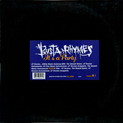 Busta Rhymes – It’s A Party (VLS) (1996) (FLAC + 320 kbps)