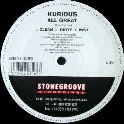 Kurious – All Great (VLS) (2001) (FLAC + 320 kbps)