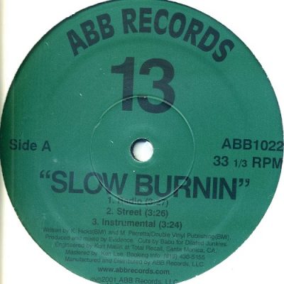 13 – Slow Burnin’ / Cannibals (WEB Single) (2001) (320 kbps)