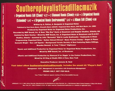 OutKast – Southernplayalisticadillacmuzik (Promo CDM) (1994) (FLAC + 320 kbps)