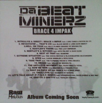 Da Beatminerz – Brace 4 Impak (Promo CD) (2001) (FLAC + 320 kbps)