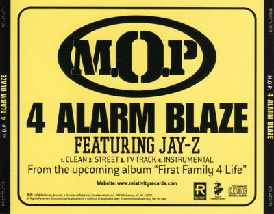 M.O.P. – 4 Alarm Blaze (Promo CDS) (1998) (FLAC + 320 kbps)