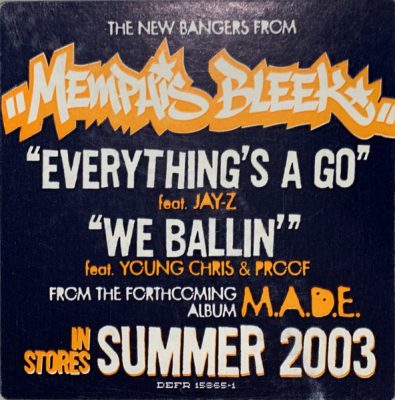 Memphis Bleek – Everything’s A Go / We Ballin’ (Promo VLS) (2003) (FLAC + 320 kbps)