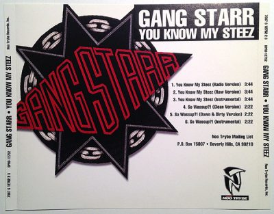 Gang Starr – You Know My Steez (Promo CDM) (1997) (FLAC + 320 kbps)