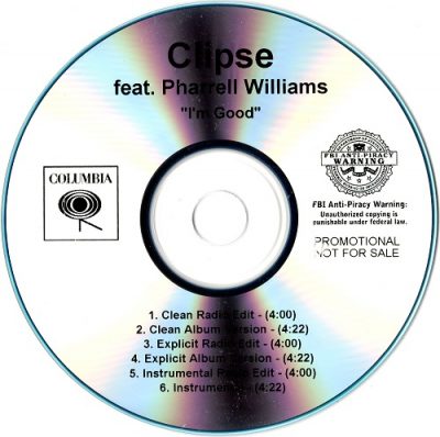 Clipse – I’m Good (Promo CDS) (2009) (FLAC + 320 kbps)