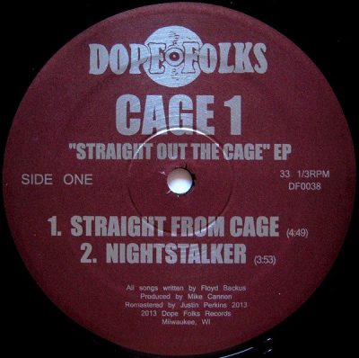 Cage 1 ‎- Straight Out The Cage EP (Vinyl) (2013) (VBR V0)