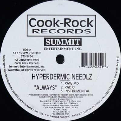 Hyperdermic Needlz ‎- Always (VLS) (1995) (VBR V0)