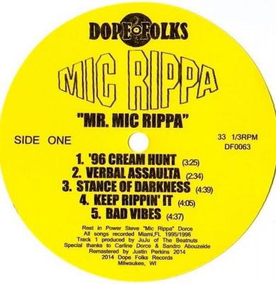 Mic Rippa – Mr. Mic Rippa EP (Vinyl) (2014) (VBR V0)